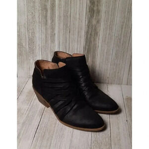 StrideRite Prairie Flex Comfort Ankle Boots Black Size 8.5M